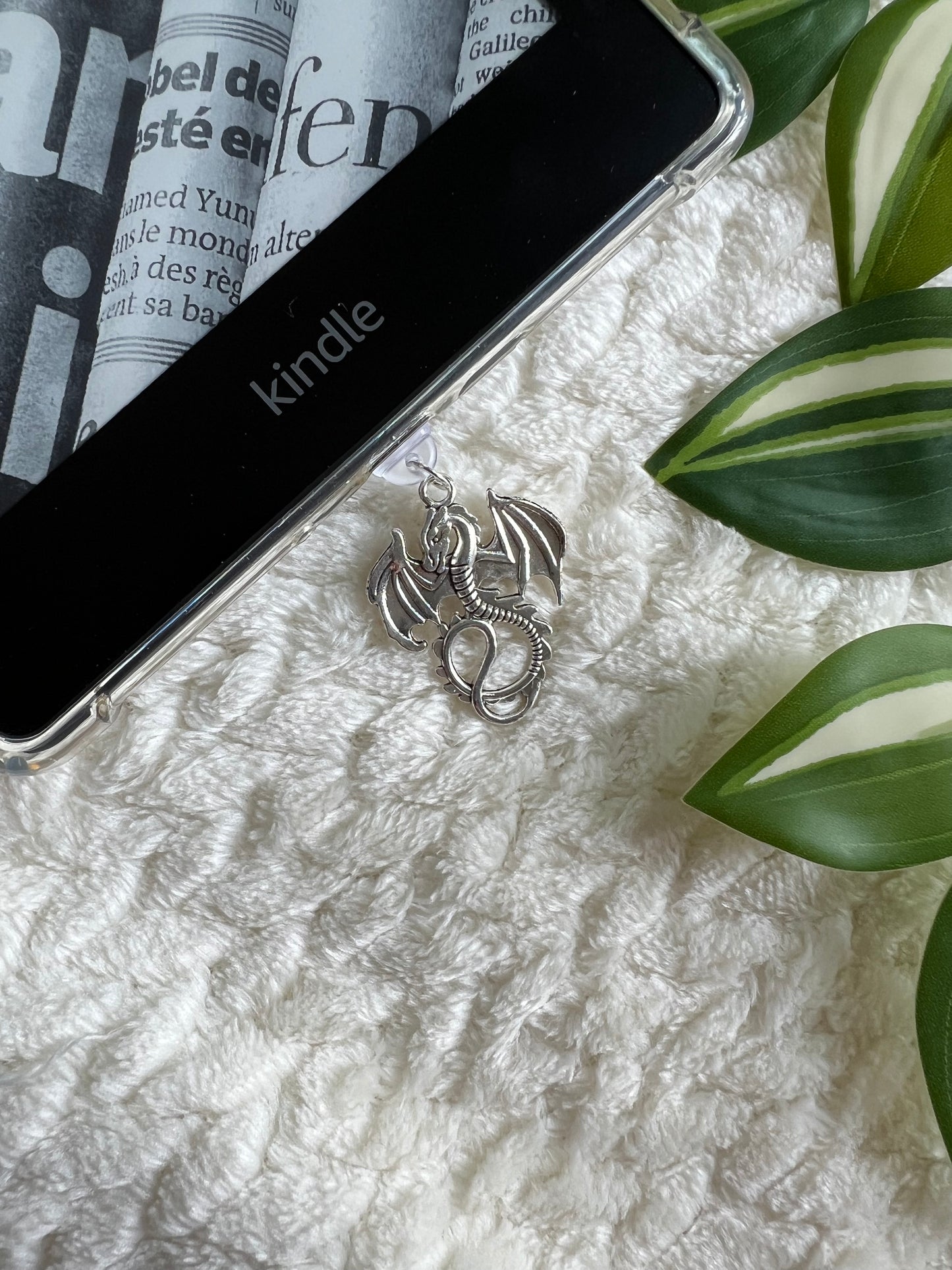 Kindle / E-Reader Charm Dragon