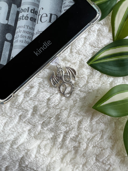 Kindle / E-Reader Charm Dragon
