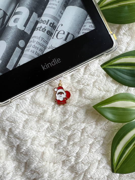 Kindle / E-Reader Charm Santa