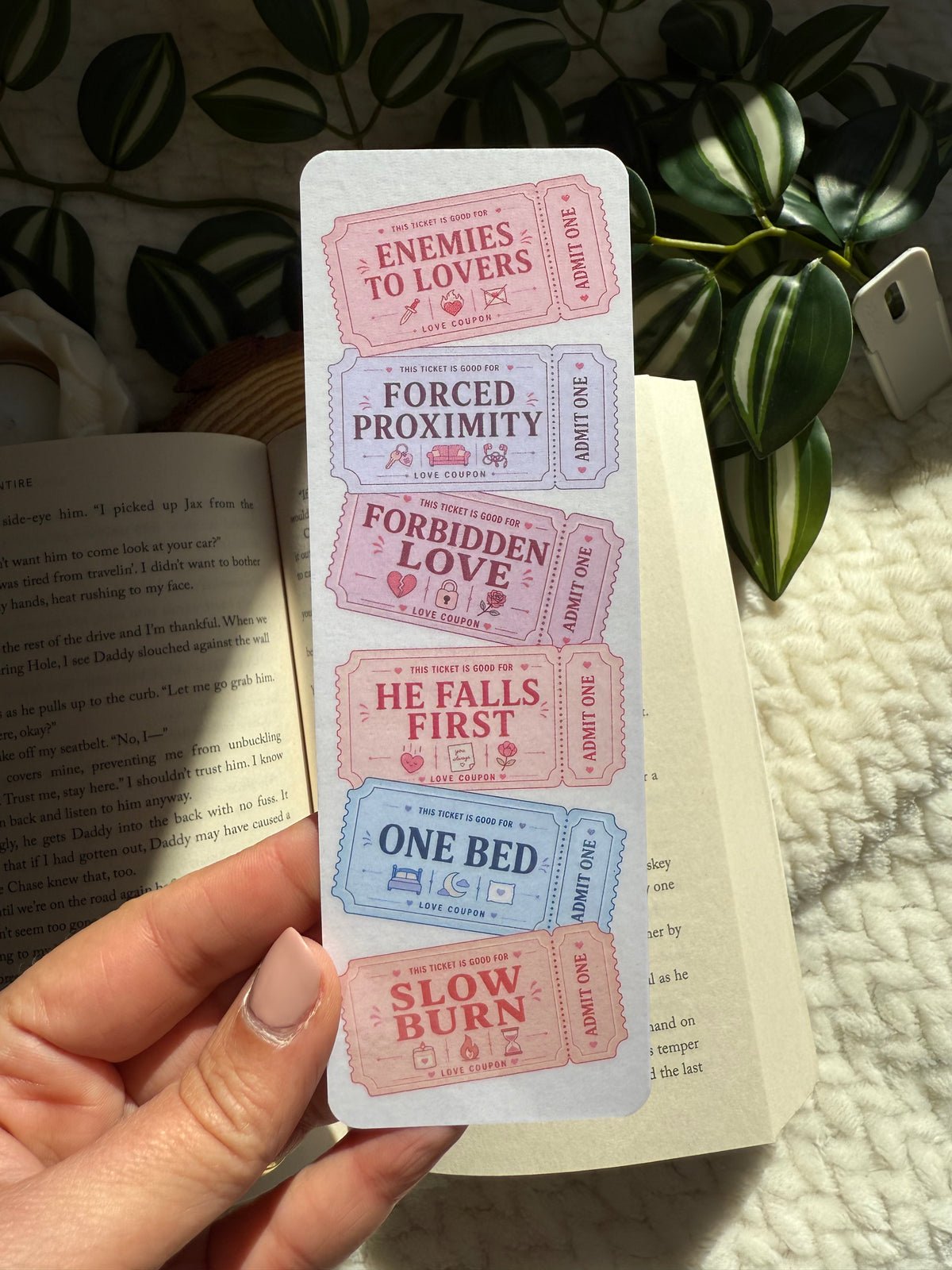 Love Coupons Trope Bookmarks