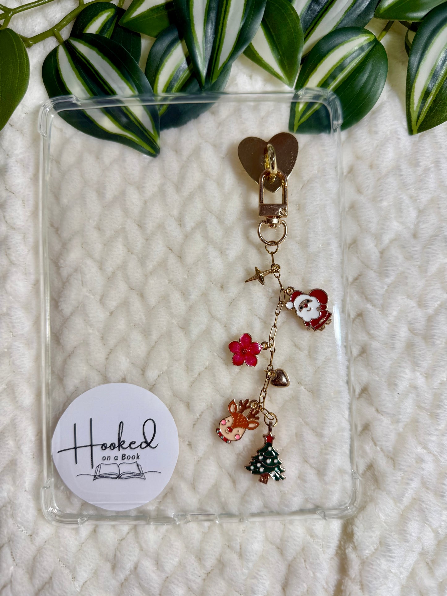 Kindle / E-Reader Charm Chain - Christmas