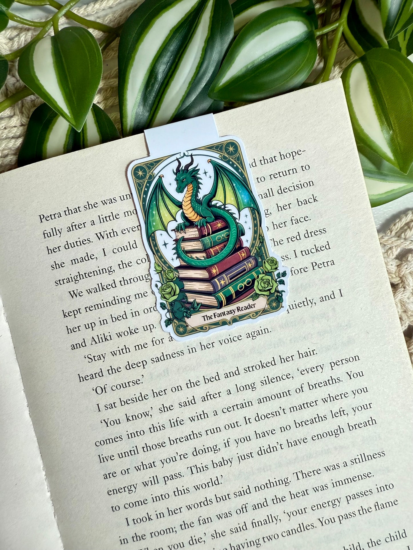 The Fantasy Reader Dragon Tarot Magnetic Bookmark