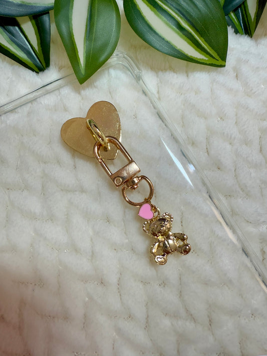 Kindle / E-Reader Charm Clip On - Coquette Bear