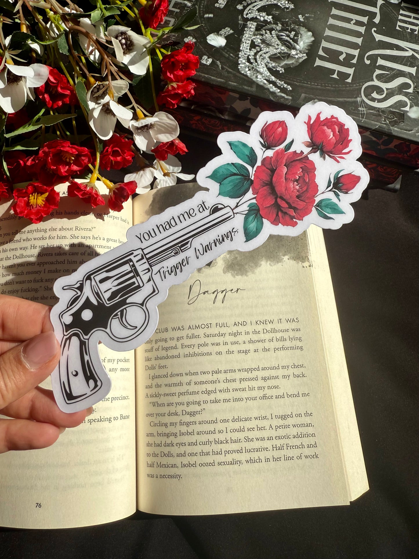 Trigger Warnings Die Cut Bookmark