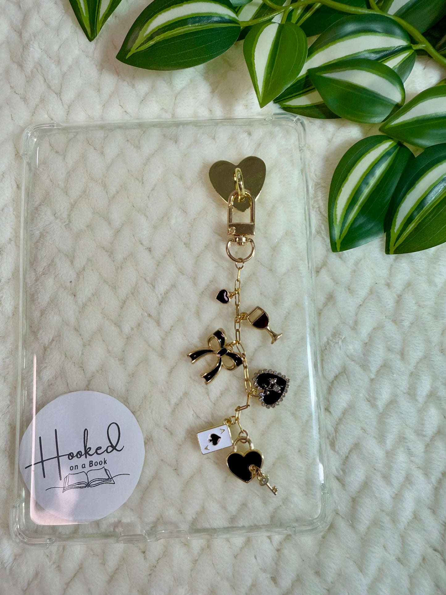 Kindle / E-Reader Charm Chain - Dark Romance Reader