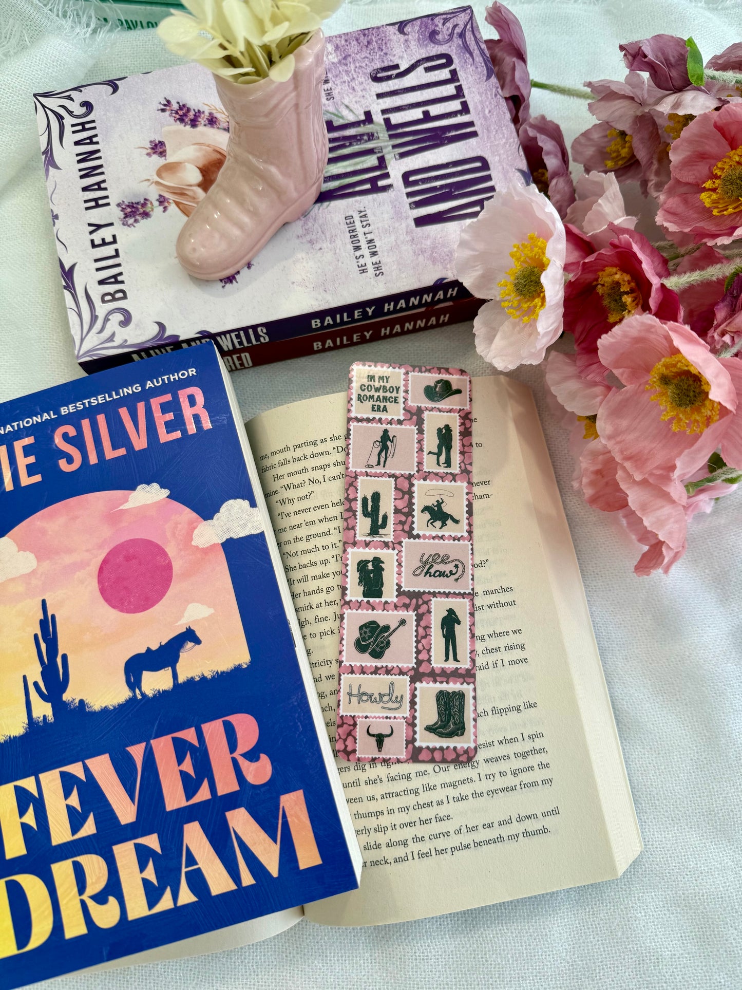 Cowboy Romance Stamps Bookmark