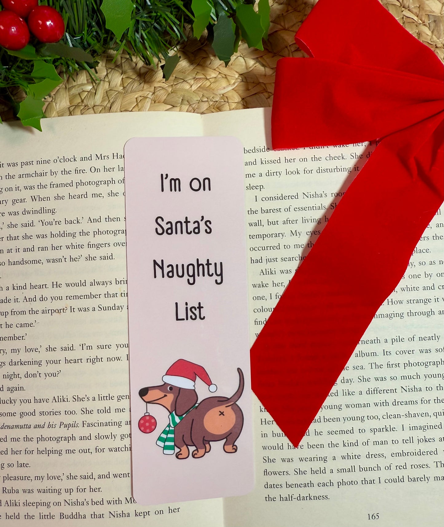 I’m on Santa’s Naughty List Bookmark