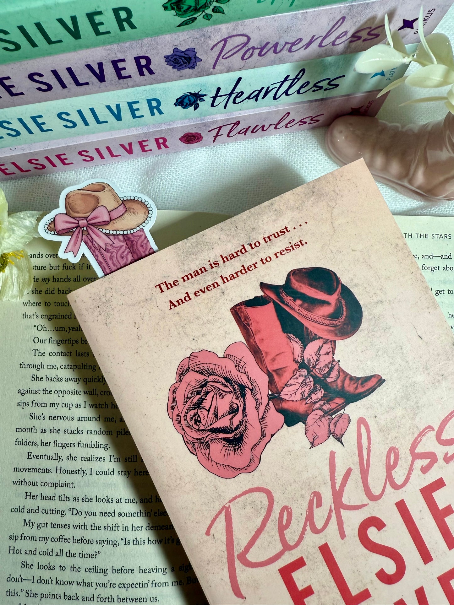 Cowboy Bookstack Die Cut Bookmark