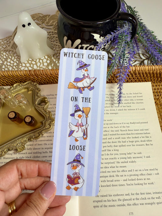 Witchy Goose on the Loose Bookmark