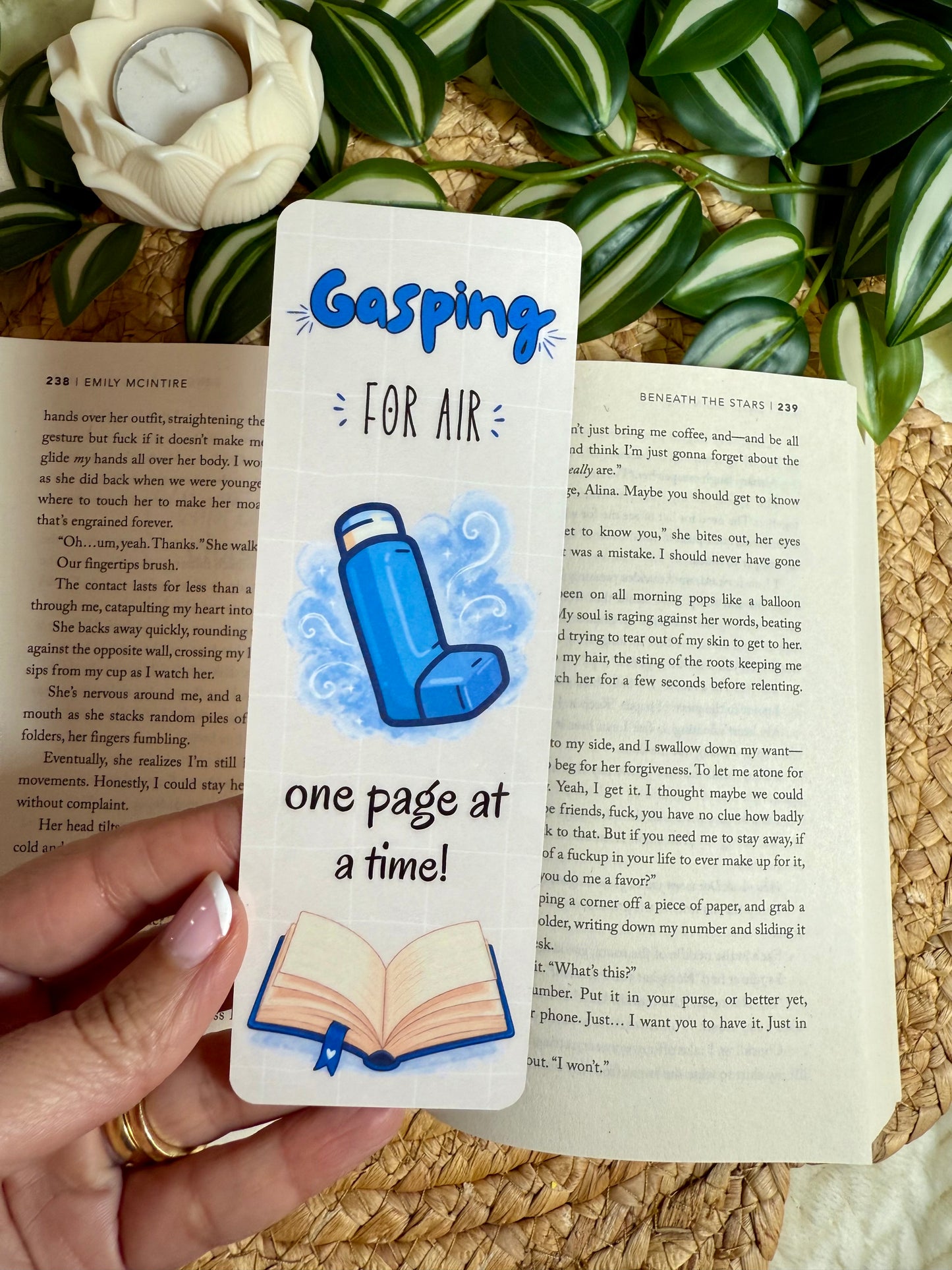 Gasping for Air Asthma Bookmark