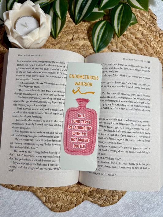 Endometriosis warrior bookmark 
