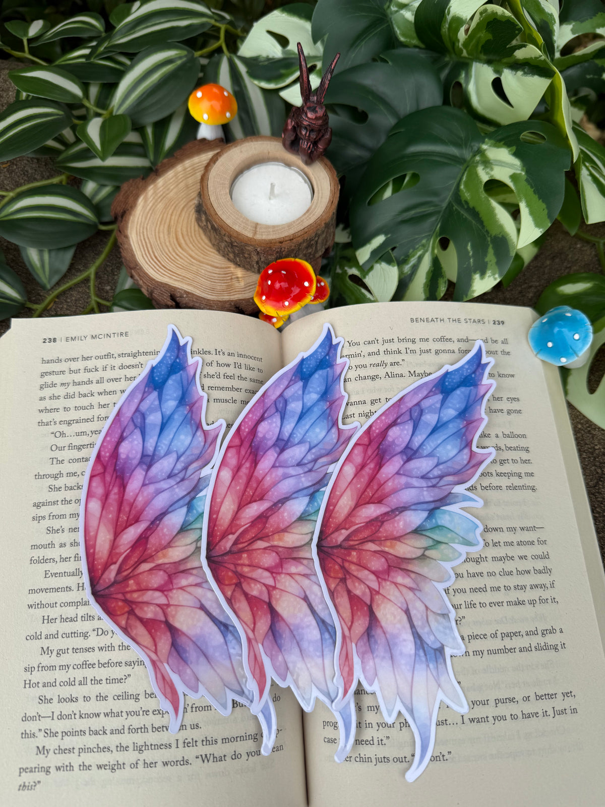Fairy Wings Die Cut Bookmark