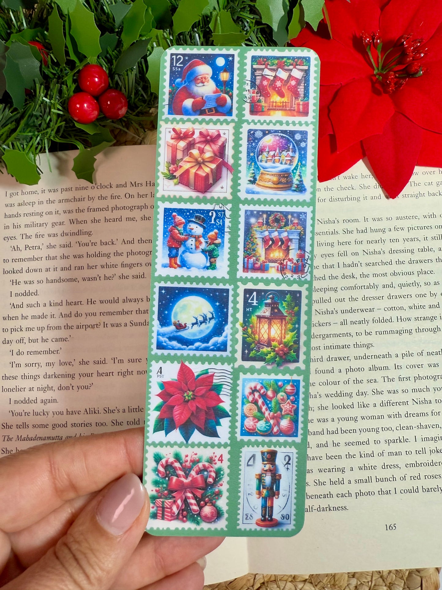 Christmas Stamps Bookmark