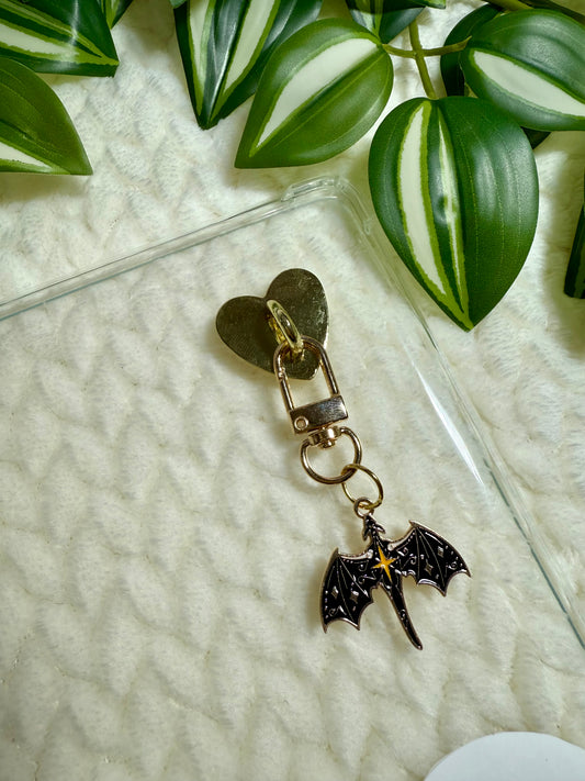 Kindle / E-Reader Charm Clip On - Night Dragon