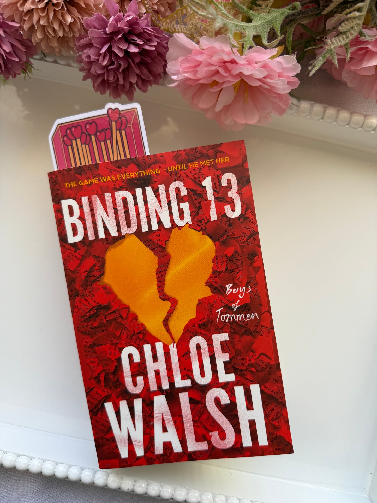 Slow Burn Matches Die Cut Bookmark