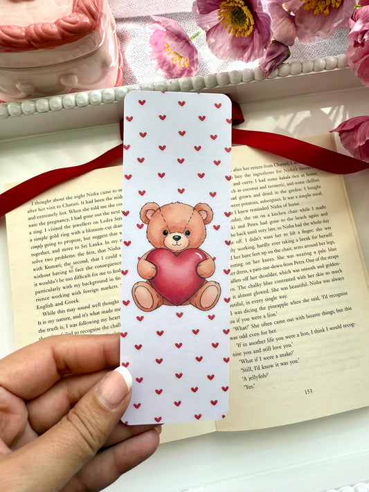 Valentines Teddy Bear Bookmark