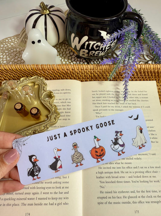 Just a Spooky Goose Bookmark