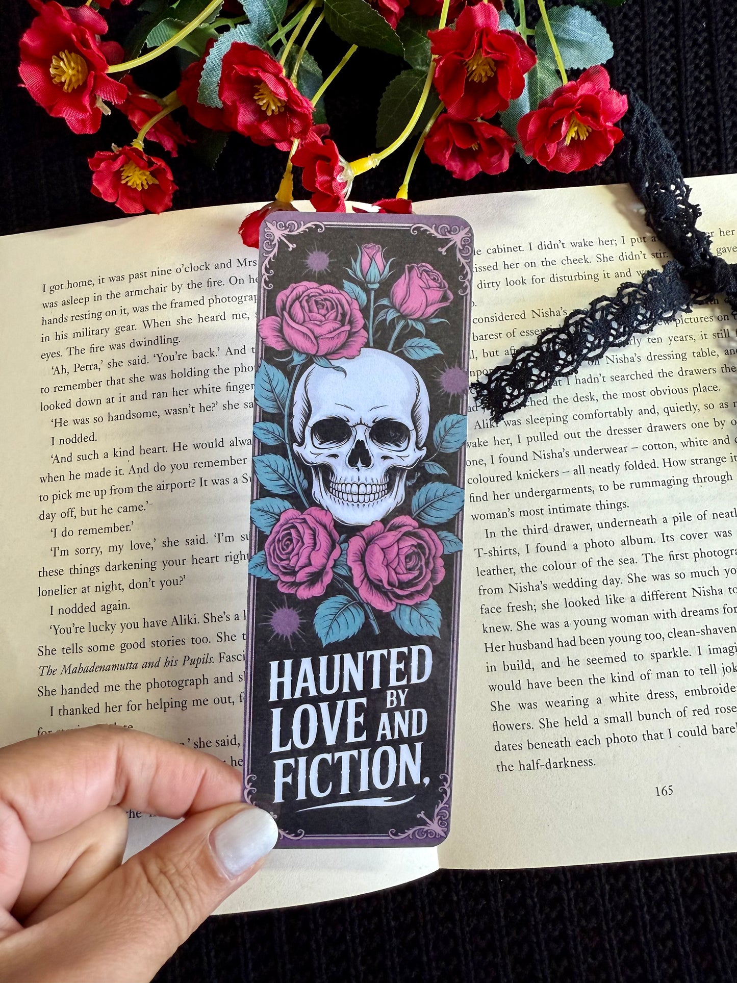 Haunted by Love and Fiction Bookmark