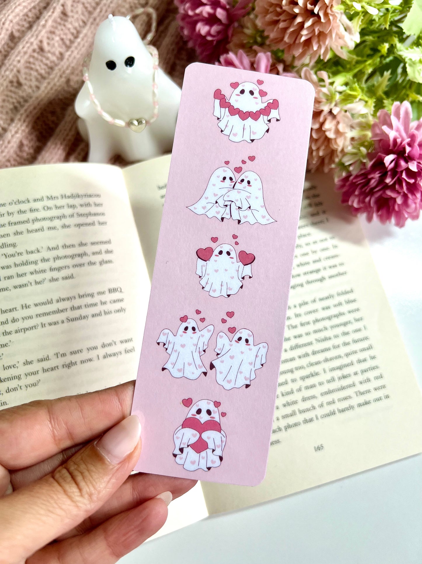 Valentines Ghosts Bookmark