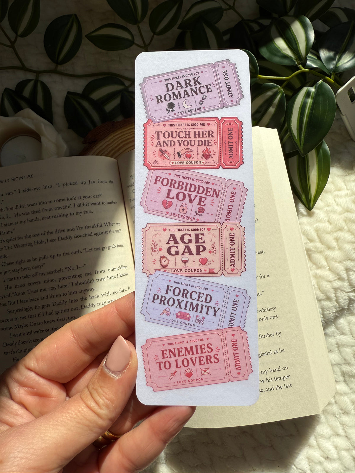 Love Coupons Trope Bookmarks