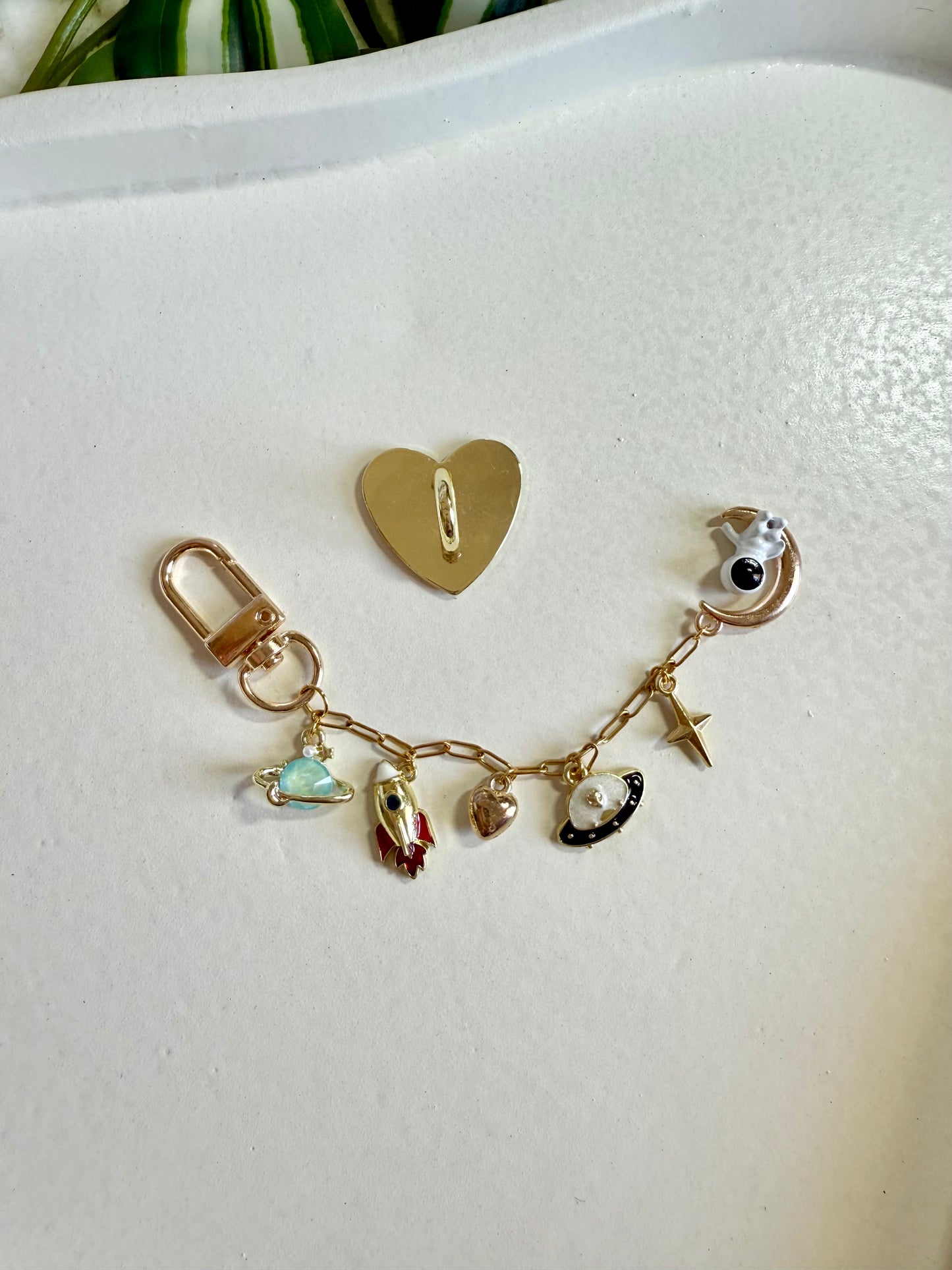 Kindle / E-Reader Charm Chain - Sci-Fi Reader