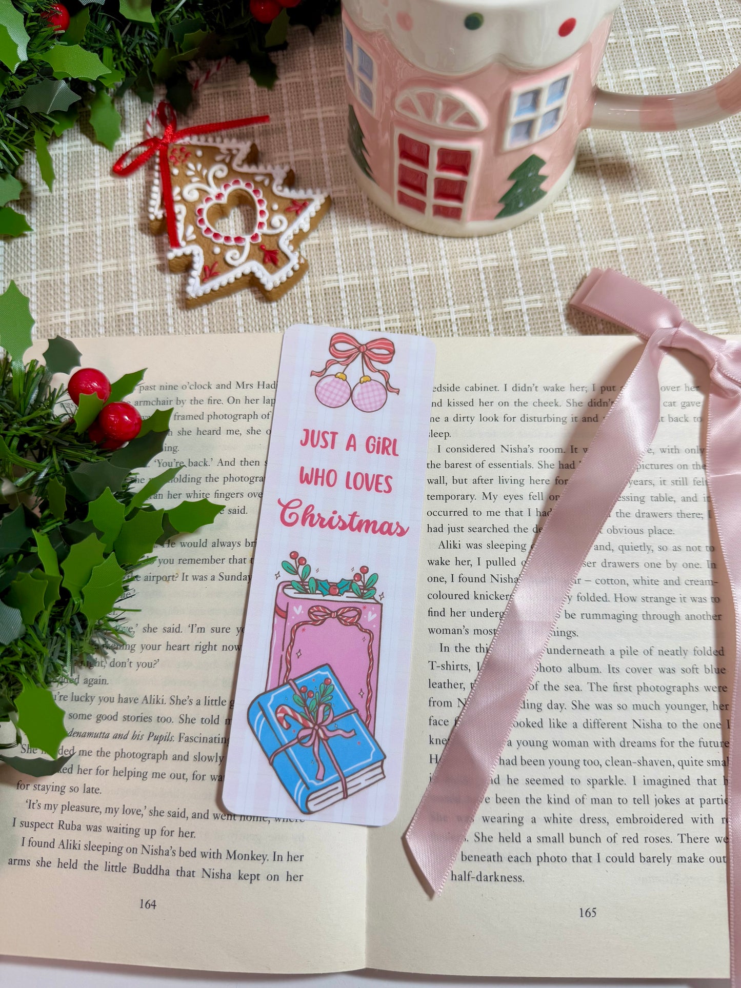 Just a Girl Who Loves Christmas Bookmark