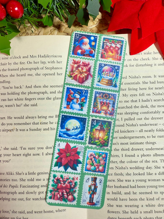 Christmas Stamps Bookmark