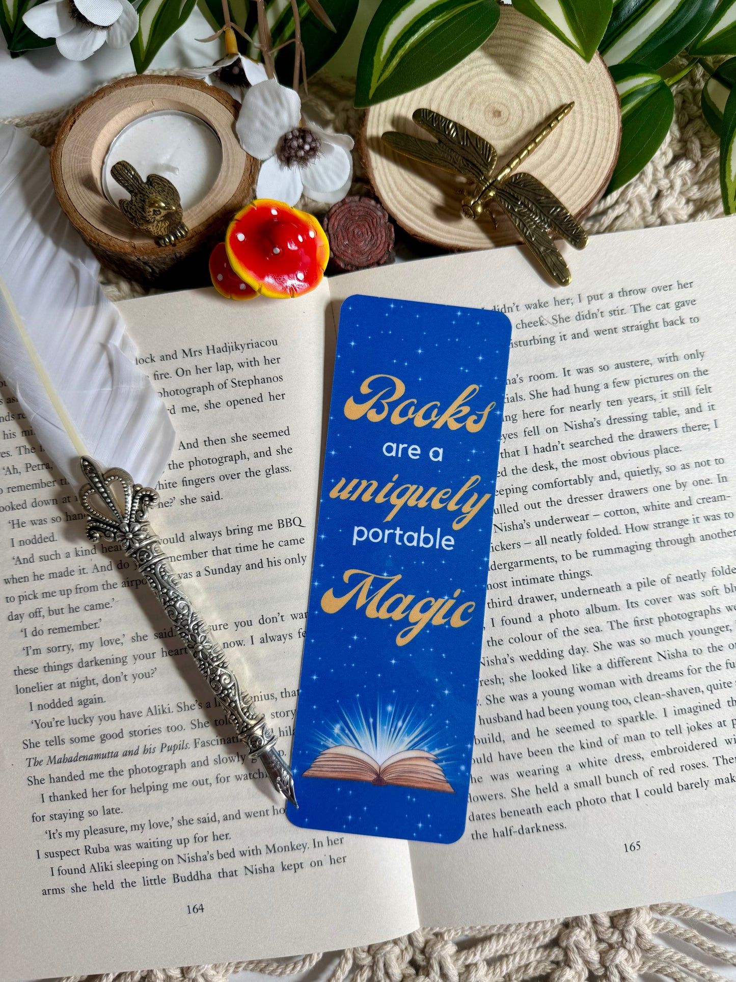 Books are a Uniquely Portable Magic Bookmark