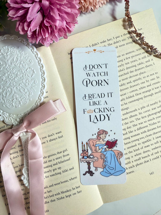 I don’t watch corn, I read it like a lady Bookmark