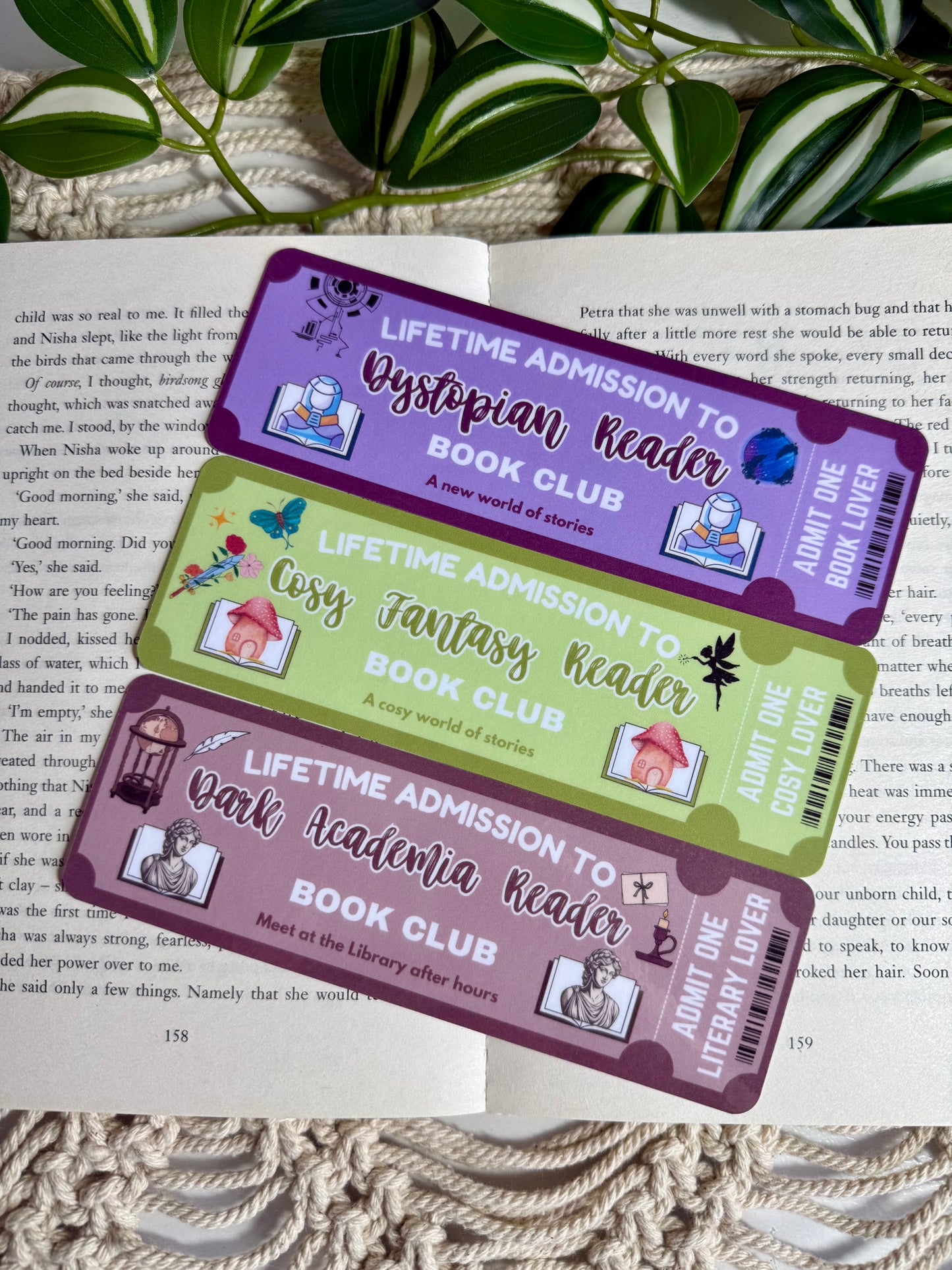 Book Club bookmarks