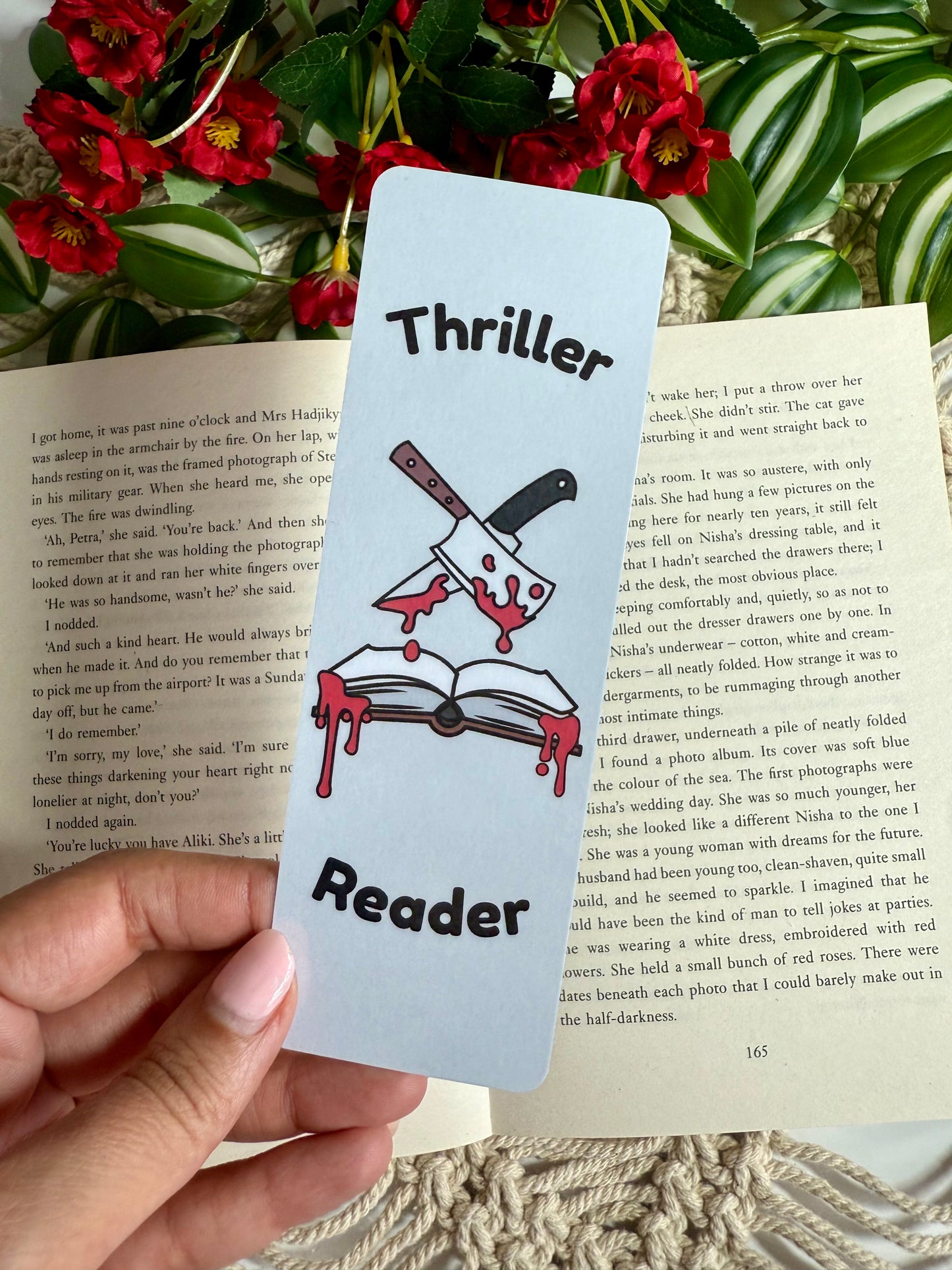 Thriller Reader Bookmark