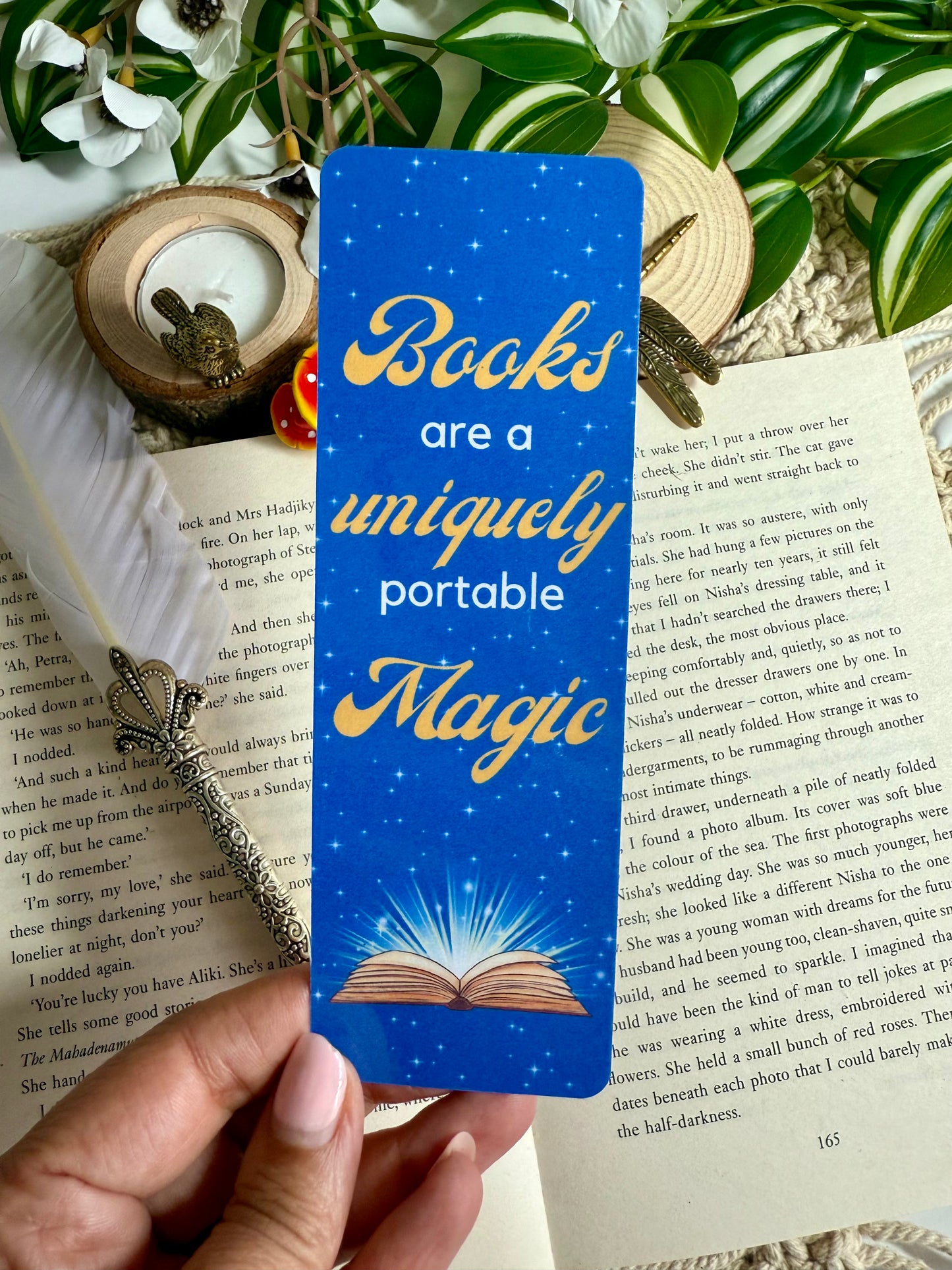 Books are a Uniquely Portable Magic Bookmark