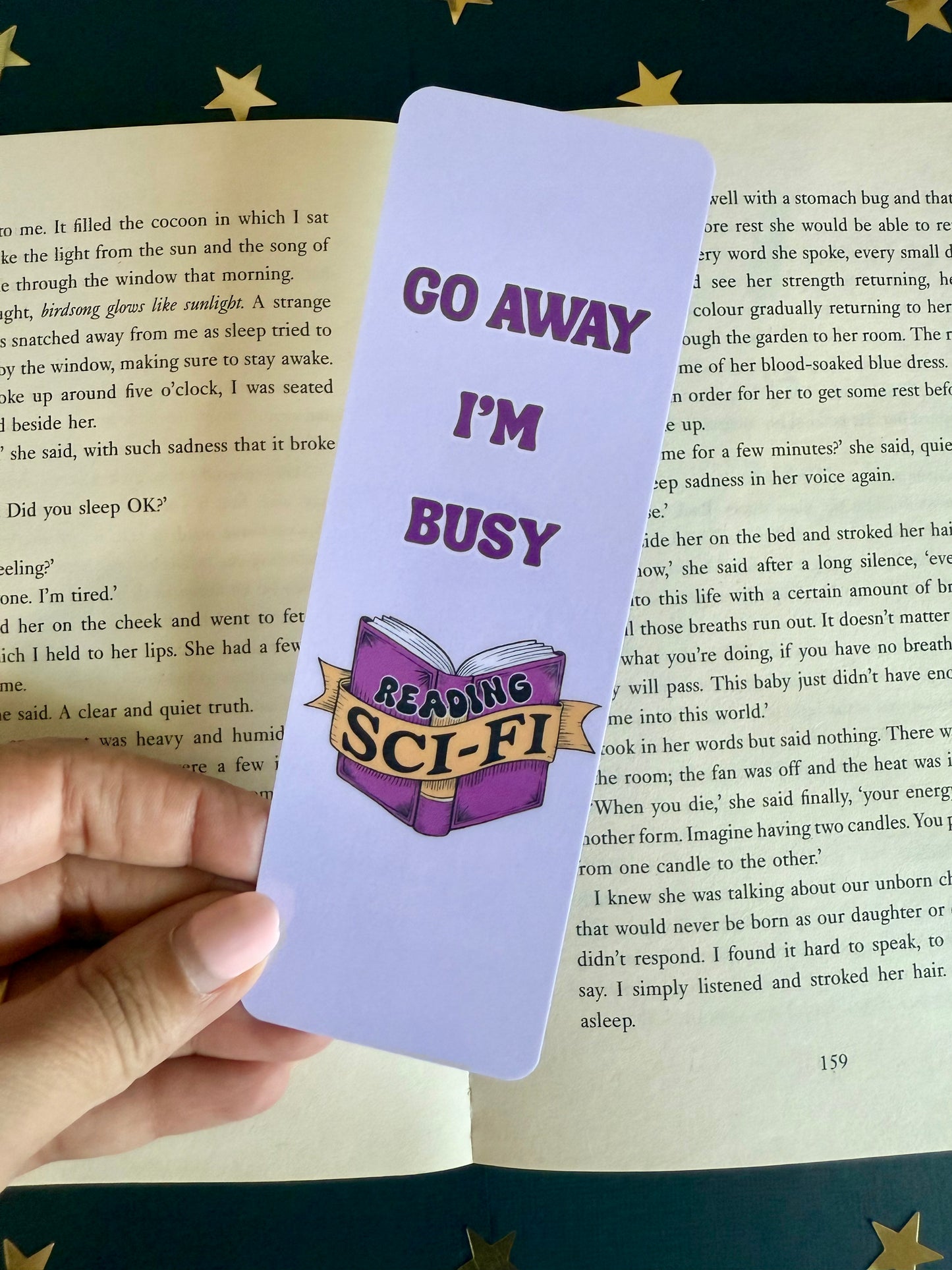 Go Away I’m Busy Reading Sci-Fi Bookmark