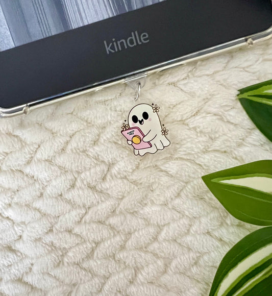 Kindle / E-Reader Charm Girlie Bookish Ghost