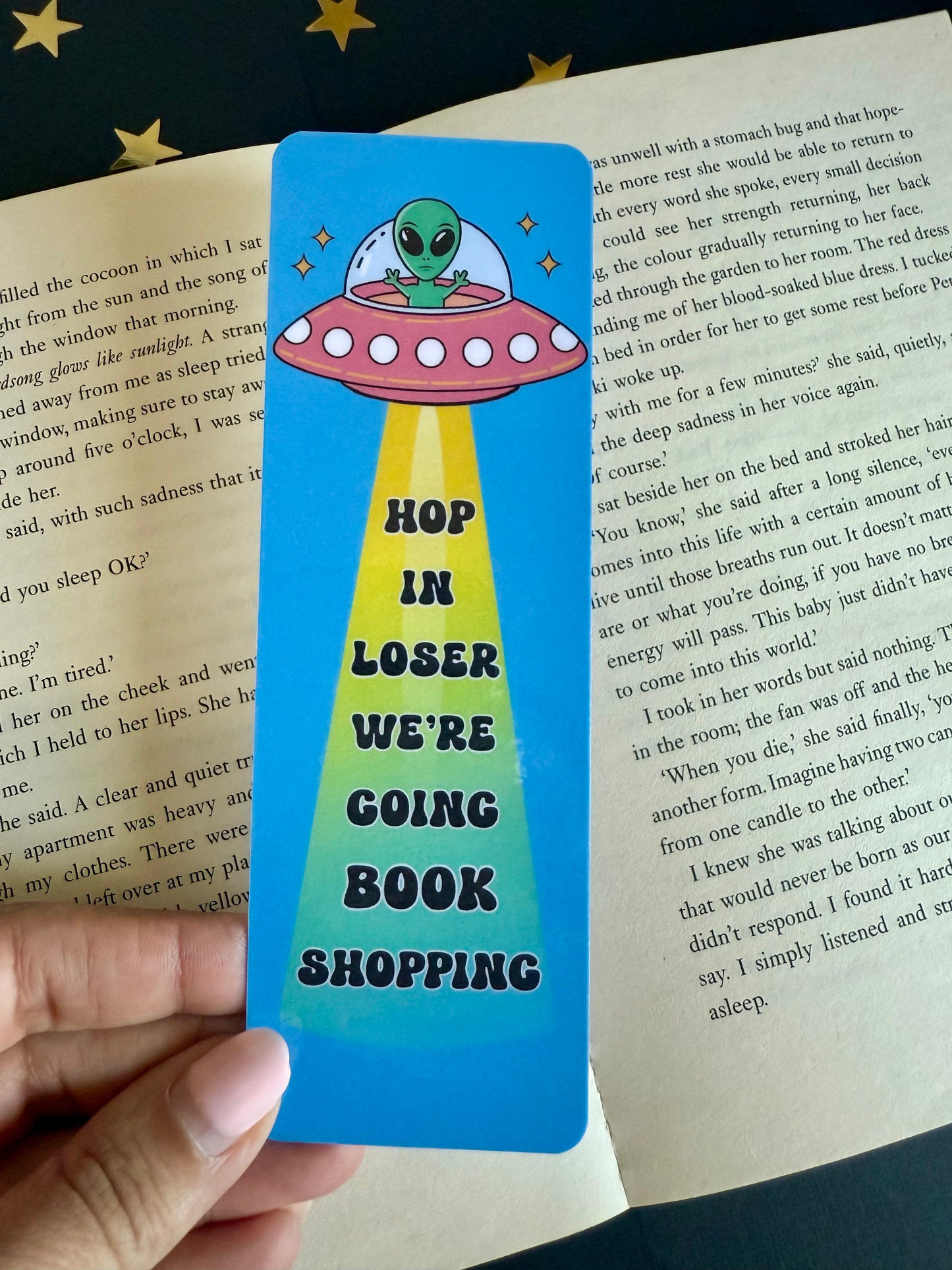 Hop in Loser we’re going Book Shopping Bookmark