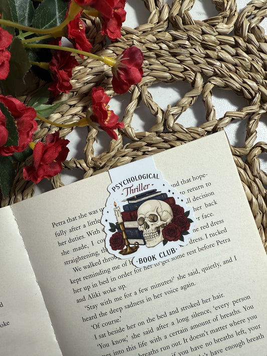 Psychological Thriller Book Club Magnetic Bookmark