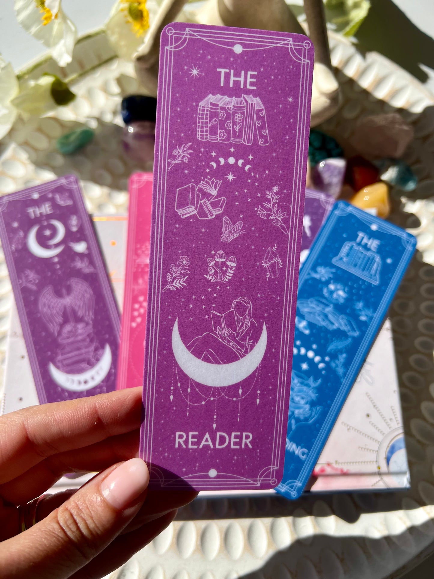 The Celestial Readers Bookmarks Set or Individual/ The Reader / The Never Ending TBR / Fantasy Reader / Romance Reader / Romantasy Reader
