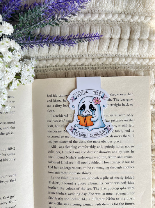 Crying Over Fictional Characters Magnetic Bookmark