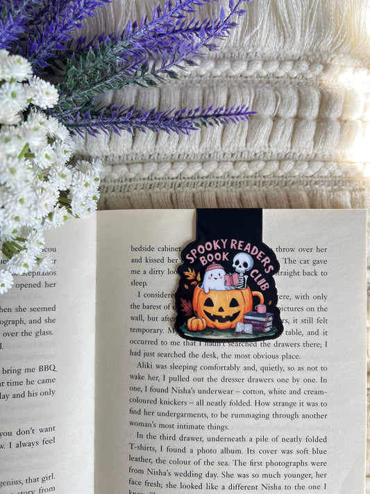 Spooky Readers Book Club Magnetic Bookmark