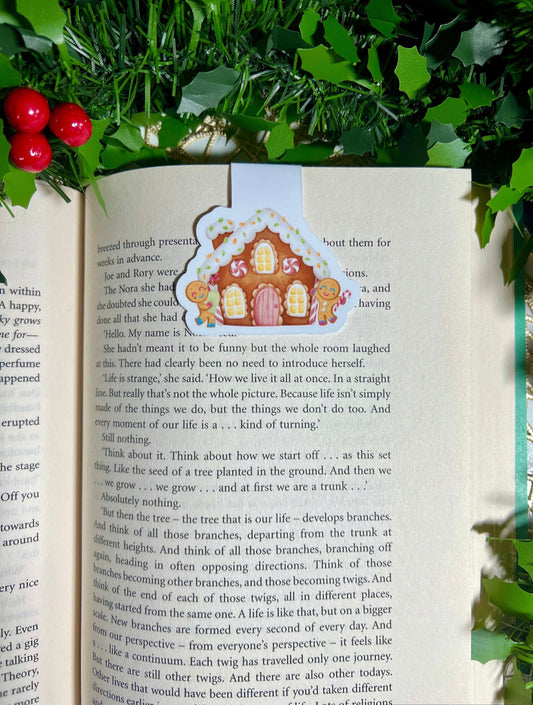 Christmas Gingerbread House Magnetic Bookmark