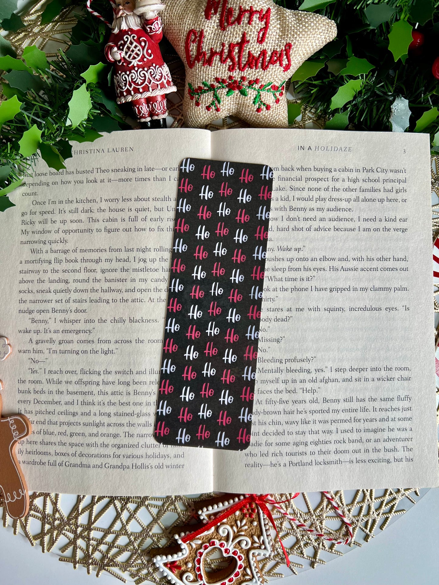 Christmas Night Bookmark set or individual/Christmas Bookmark