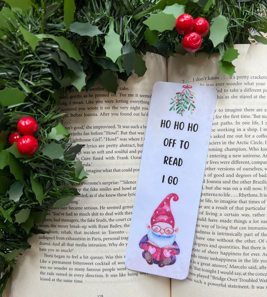 Ho Ho Ho Off To Read I Go Bookmark