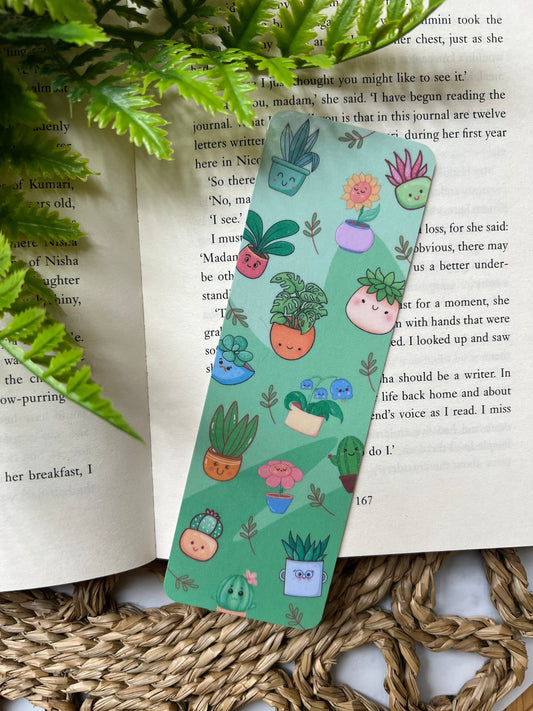 Cute Pot Plants Bookmark