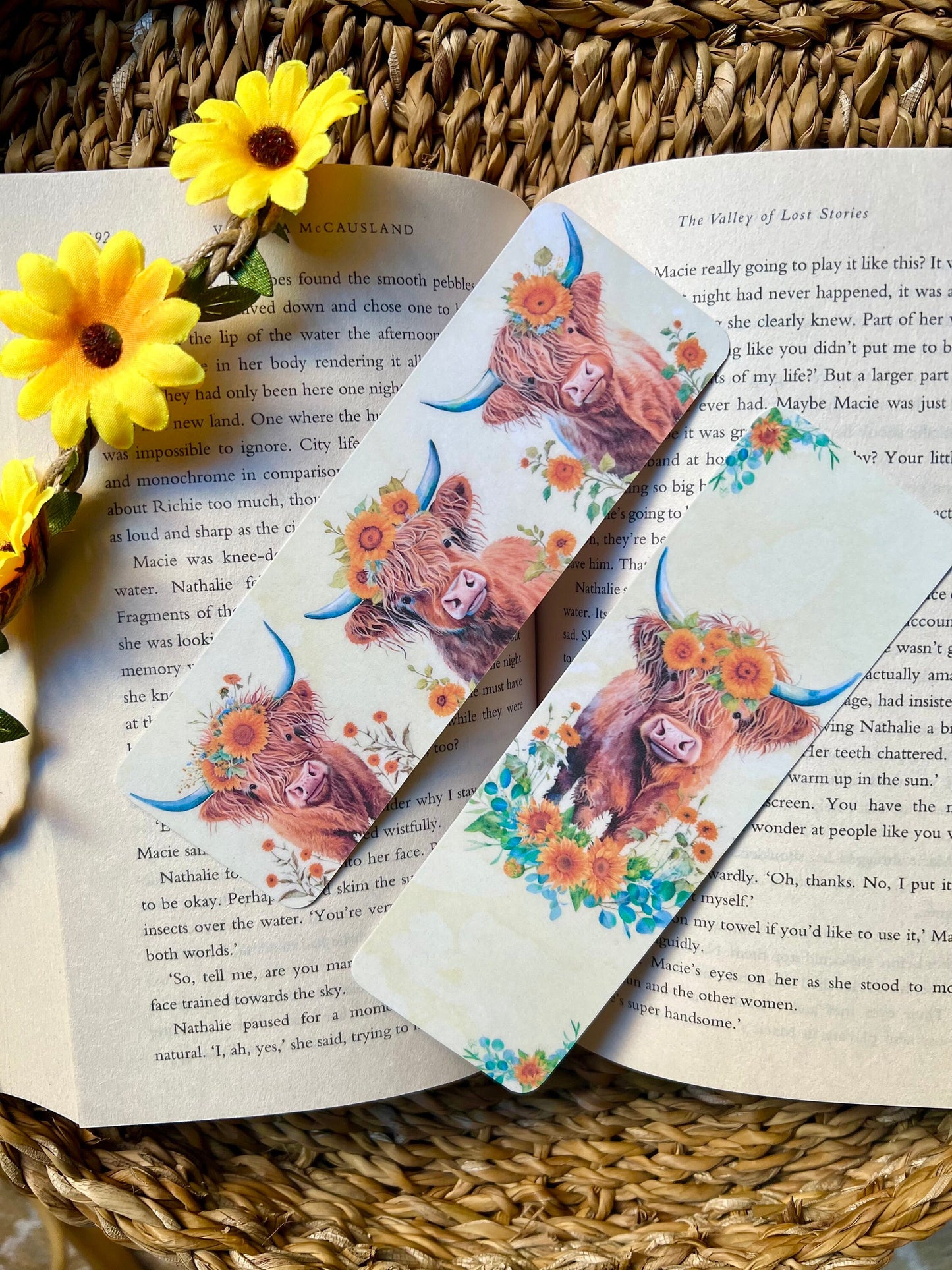 Highland Cow Bookmarks