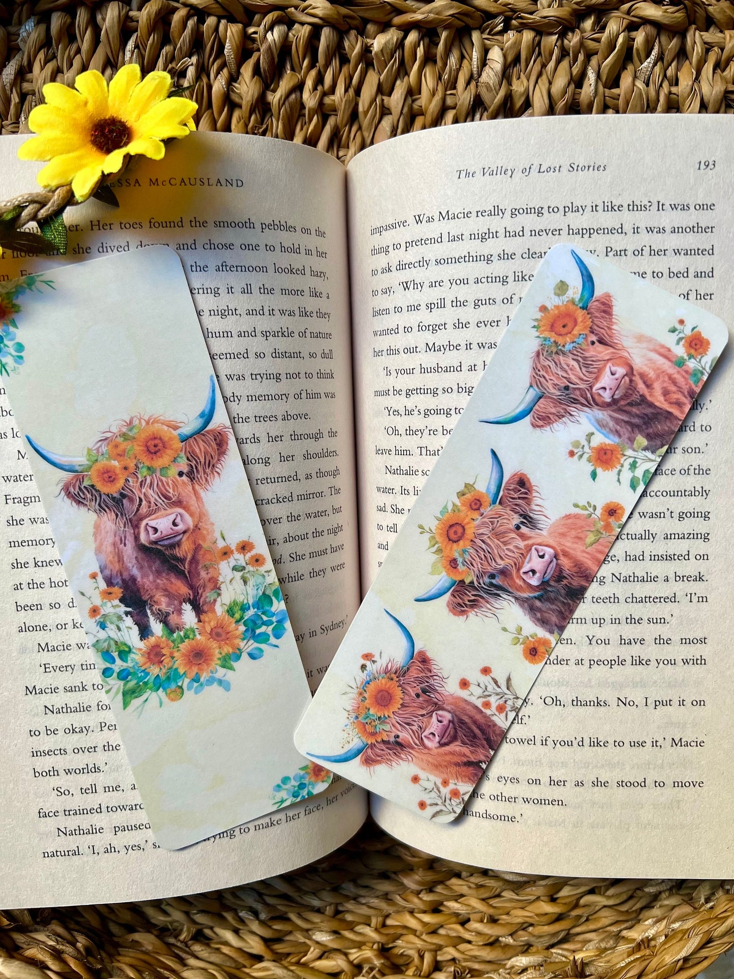 Highland Cow Bookmarks