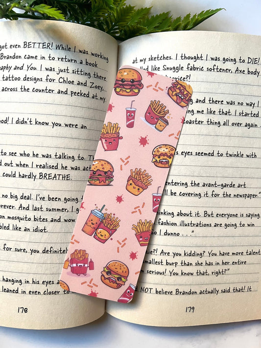 Burger and Fries Bookmark