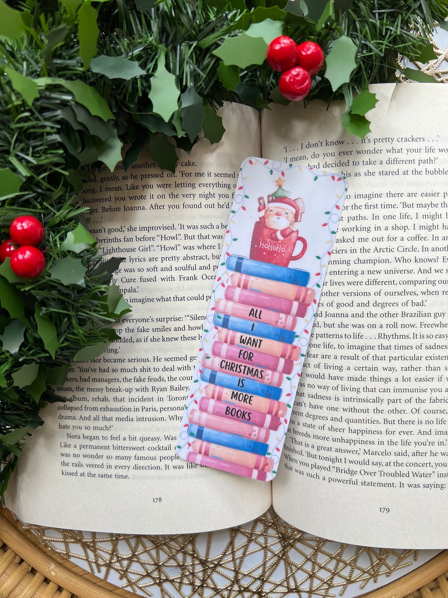 All I want for Christmas is more books Bookmark