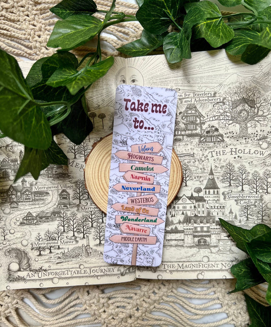 Take Me To....Fantasy World Signpost Bookmark