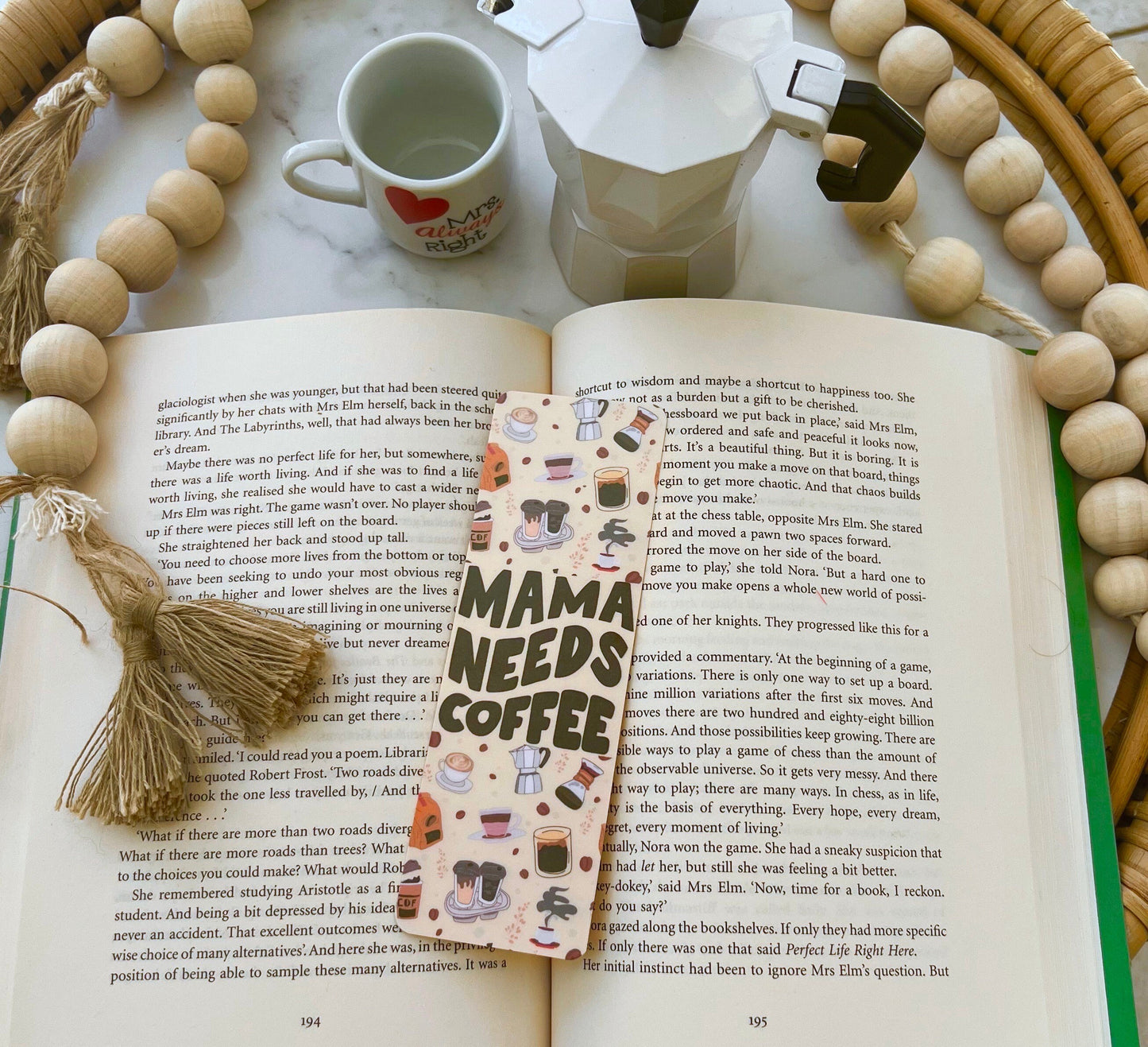 Mama Needs Coffee Bookmark