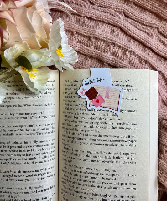 Fueled by Chocolate and Books Magnetic Bookmark